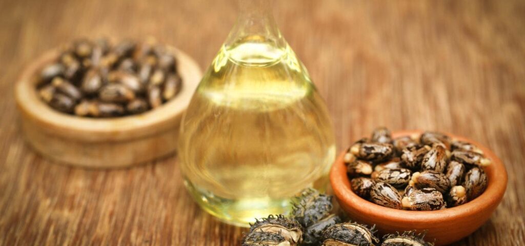 Maska na włosy z oleju rycynowego